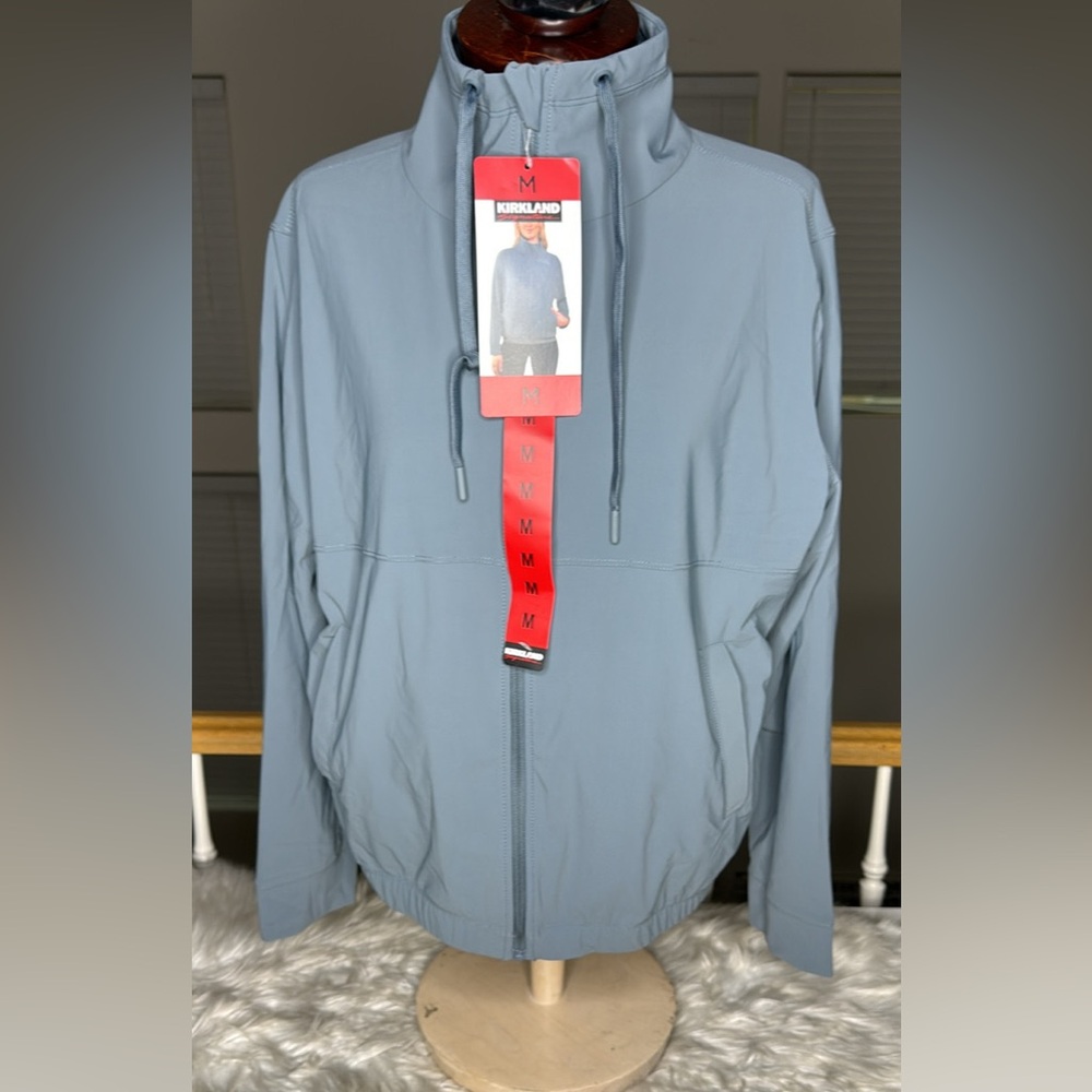 Women’s Jacket Windbreaker Lightweight Gray Size Medium - New Gym Yoga Pilates